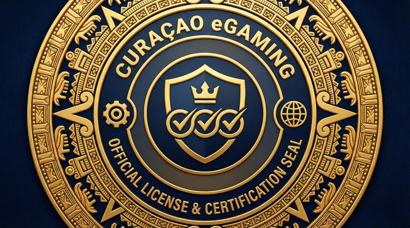 Sello oficial de licencia Curaçao eGaming para casinos online